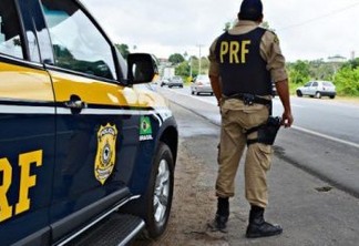 AÇÃO CONJUNTA: PRF e PM apreendem mais de 300 munições de fuzil e carro roubado em Alhandra