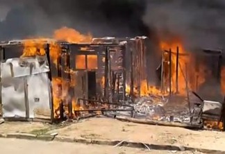 Incêndio atinge 10 casas em comunidade do Bairro dos Novais neste sábado - VEJA VÍDEO