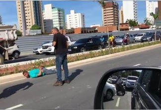 Perseguição policial acaba após acidente e duas faixas da Avenida Beira Rio são interditadas: VEJA VÍDEO