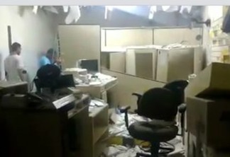 VEJA VÍDEO: quadrilha explode agência dos Correios da cidade de Coremas