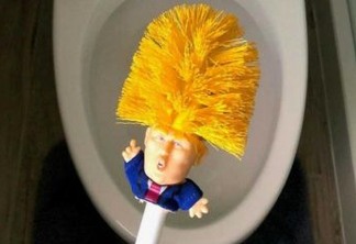 Trump vira objeto para limpar vasos sanitários e vendas disparam