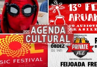 AGENDA CULTURAL: confira os principais eventos que agitam esse fim de semana em João Pessoa