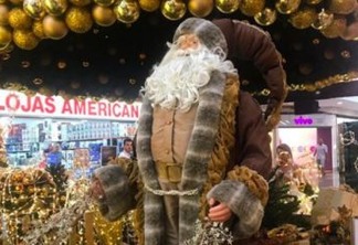 VERMELHO NÃO: Shopping muda cor da tradicional roupa do Papai Noel