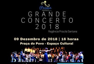 Prima apresenta Grande Concerto de final de ano neste domingo no Espaço Cultural