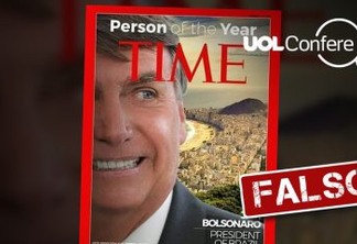 NOTÍCIA FALSA: Jair Bolsonaro não foi eleito Personalidade do Ano pela revista "Time"