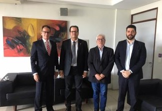 Marcos Vinícius visita presidente do TCE/PB e parabeniza por gestão frente a Corte de Contas