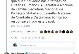 Bolsonaro cita secretaria que será ocupada por Sérgio Queiroz e diz que Governo não vai abandonar, mas libertar brasileiros da 'escravidão política'