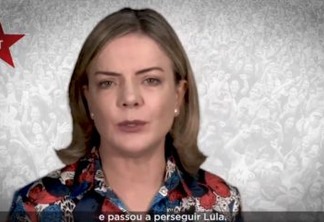 VEJA VÍDEO: Gleisi Hoffmann grava mensagem de fim de ano convidando militância a resistir em 2019