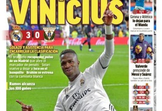 Após resultado positivo imprensa espanhola aponta Vinícius Júnior como esperança para o Real Madrid em 2019