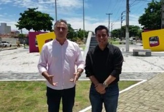 Luciano Cartaxo e Helton Renê confirmam entrega da Praça do Geisel - VEJA VÍDEO