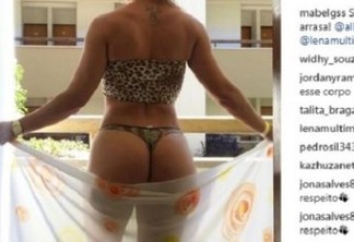 Primeira-dama paraibana chama atenção nas redes sociais com fotos na praia