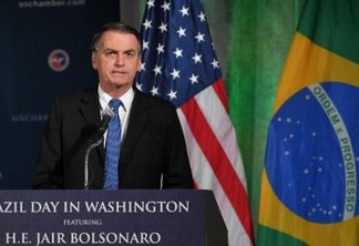 Deus, PT, mercado e piada com homofobia: a 1ª fala de Bolsonaro nos EUA