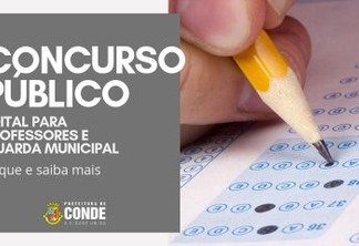 Prefeitura de Conde lança edital de Concurso Público com 71 vagas