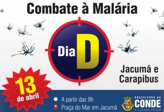 Secretaria de Saúde de Conde intensifica ações e realiza Dia ‘D’ contra Malária neste sábado