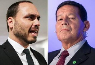 Carlos Bolsonaro mantém ataques a Mourão nas redes sociais: 'está no ultimo suspiro de vida'