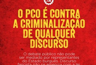 Partido da Causa Operária se posiciona contra criminalização da 'lgbtfobia'