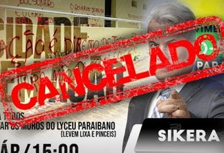 PATRIMÔNIO TOMBADO: Sikêra Jr. não pede autorização ao IPHAEP e acaba cancelando mutirão de limpeza das pichações do Lyceu Paraibano