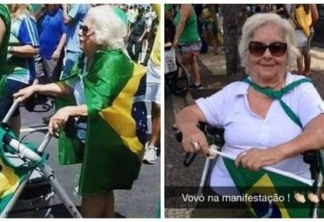 Bolsonaro publica foto de idosa que faleceu ano passado como se fosse das manifestações desse domingo - CONFIRA