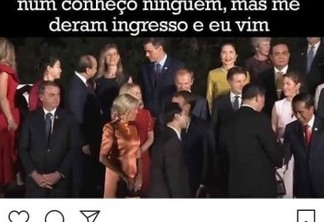 Cantor paraibano ironiza "isolamento" de Bolsonaro no G20
