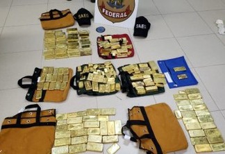 R$ 18 MILHÕES: Polícia apreende 111 kg de ouro e avião no aeroporto de Goiânia