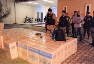 Polícia Militar desarticula abrigo de bandidos e apreende 3 toneladas de cigarros