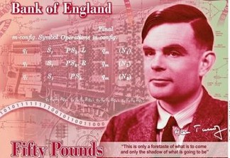 Alan Turing, gênio matemático castrado por ser gay, vai estampar nota de 50 libras