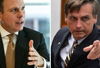 'Esse está morto', afirma Bolsonaro sobre chances de Dória para 2022