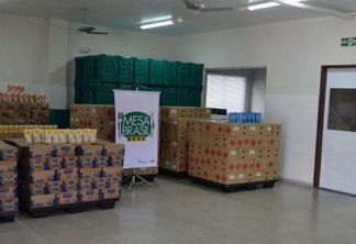 Mesa Brasil Sesc João Pessoa recebe doação de mais de 28 mil unidades de produtos