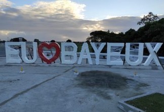 NOVIDADE: Letreiro 'Eu Amo Bayeux' será instalado nesta terça no bairro Jardim Aeroporto