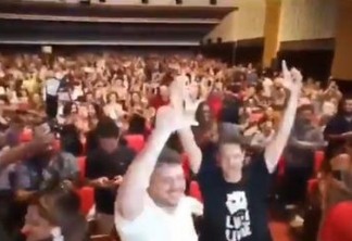 Com a presença de Ciro e gritos de Lula Livre, Haddad é ovacionado no Festival de Cinema de Fortaleza