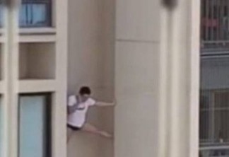 Homem de cueca cai ao fugir da casa de amante descendo pelas paredes de prédio