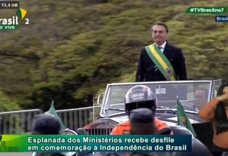 Bolsonaro quebra protocolos em primeiro desfile de 7 de setembro como presidente; VEJA VÍDEO
