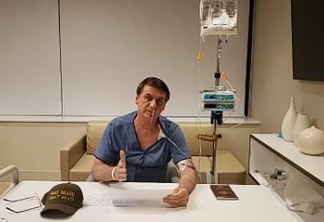 Recuperando-se de cirurgia, Bolsonaro faz 'live' no hospital e agradece a médicos e a Deus pela vida; VEJA VÍDEO