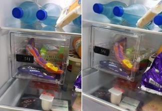 Homem instala cofre na geladeira para que noiva não coma seus doces