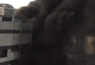 Incêndio de grandes proporções atinge hospital do Rio de Janeiro