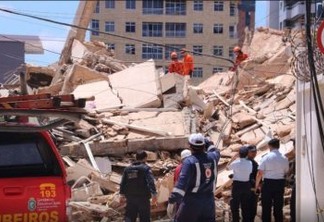 Bombeiros confirmam uma morte no desabamento do prédio em Fortaleza