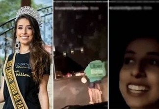 Miss perde título após vídeo caçoando entregador circular nas redes sociais