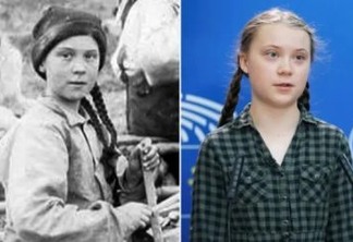 Foto de 1898 em acervo de universidade tem 'sósia' de Greta Thunberg em mina no Canadá