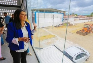 Lígia Feliciano visita obras de complexo educacional José Lins do Rêgo e destaca qualidade de investimentos