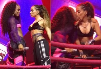 Anitta fala de união no funk e beija Rebecca na boca ao lançar Combatchy