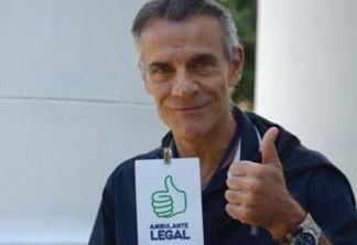 Ex-ator da Globo consegue licença de ambulante para vender alimentos
