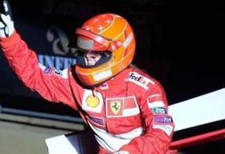 Filha de Schumacher homenageia o heptacampeão da fórmula 1 durante prova de equitação
