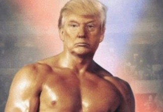 Trump posta foto em que se retrata como Rocky Balboa: 'Peitoral lindo'