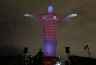 Libertadores: camisa do Flamengo é projetada no Cristo Redentor