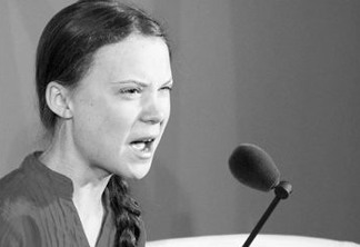 'PUTINHA ATIVISTA': Jornal publica ameaça contra ativista Greta Thunberg