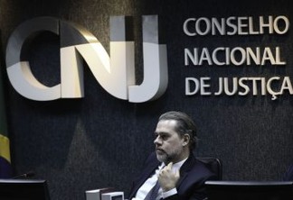 O presidente do Conselho Nacional de Justiça (CNJ) e do STF, Dias Toffoli, durante última sessão plenária do CNJ deste ano.