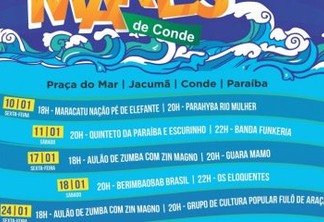 Festival 'Verão Mares de Conde 2020' apresenta música, dança e teatro na Praça do Mar em Jacumã