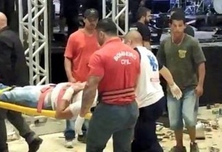 Explosão antes de show do cantor Dilsinho deixa quatro feridos