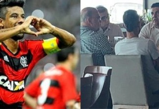 Ex-lateral do Flamengo é flagrado almoçando com dirigentes do Botafogo-PB