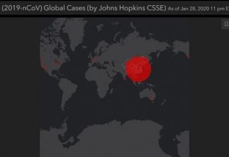 CORONAVÍRUS: Acompanhe em tempo real um mapa com países afetados